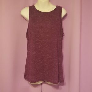Purple sport tank top